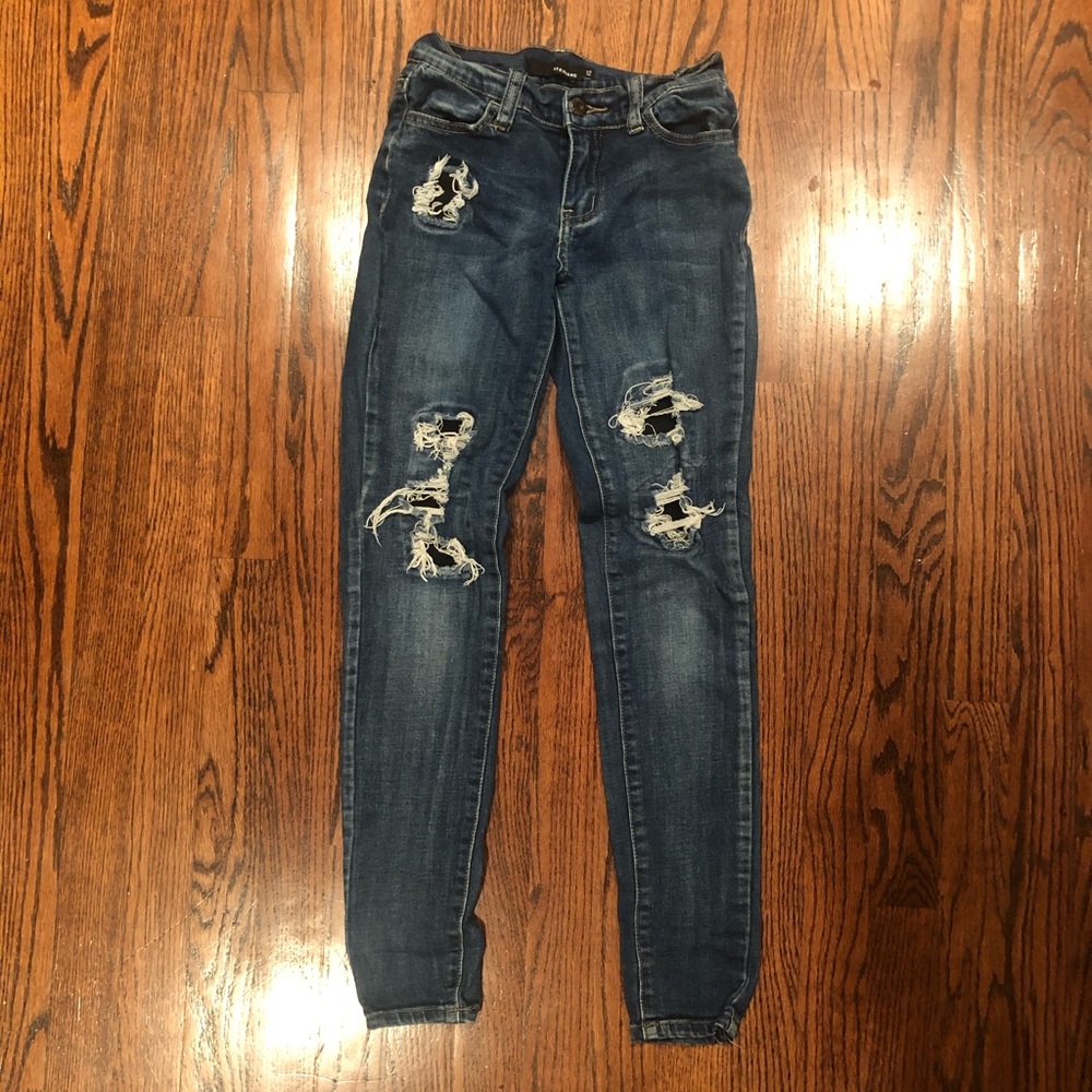 Girls contraband distressed jeans